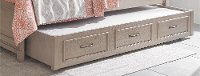 Gray Twin Trundle & Slat Roll for Full Bed - Heather