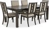 Gray 7 Piece Contemporary Dining Set - Hartford