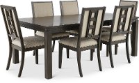 Gray 7 Piece Contemporary Dining Set - Hartford
