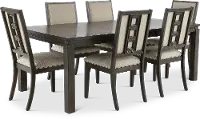Hartford Gray 7 Piece Dining Room Set Set