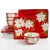 16 Piece Christmas Dish Set