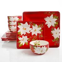 16 Piece Christmas Dish Set