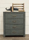 Casual Rustic Blue Chest of Drawers - Choices
