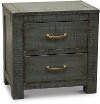 Casual Rustic Blue Nightstand - Choices