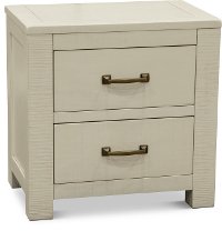 Casual Rustic Birch Nightstand - Choices