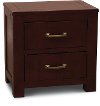 Casual Rustic Red Nightstand - Choices