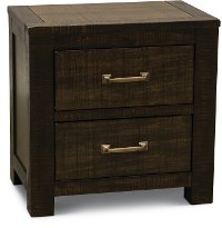 Casual Rustic Tobacco Brown Nightstand - Choices