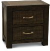 Clearance Casual Rustic Tobacco Brown Nightstand - Choices