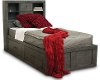 Clearance Casual Rustic Blue Full Storage Bed - Choices