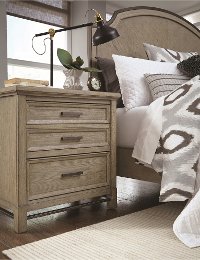 Classic Weathered Sand Nightstand - Leyton Park