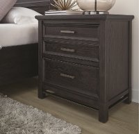 Classic Midnight Brown Nightstand - Grafton Ave.