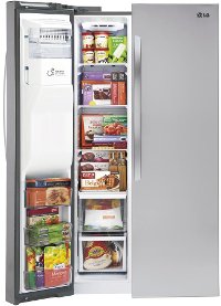 LSXC22426S LG Counter Depth Side by Side Smart Refrigerator - 21.91 cu. ft., 36 Inch Stainless Steel-6