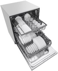 LDT5665ST LG Top Control Dishwasher with Bar Handle - Stainless Steel-5