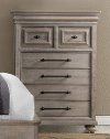 Classic Traditional Gray Chest of Drawers - Hudson Square-2