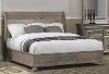 Clearance Classic Traditional Gray King Sleigh Bed - Hudson Square