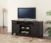 68 Inch Antique Black TV Stand - Brighton Hickory