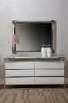 White & Silver Modern Dresser - State St.
