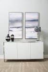 White and Chrome Modern Sideboard - State Street