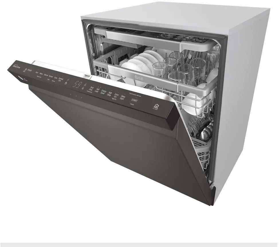 LDP6797BD LG Dishwasher with Third Rack - Black Stainless Steel-2
