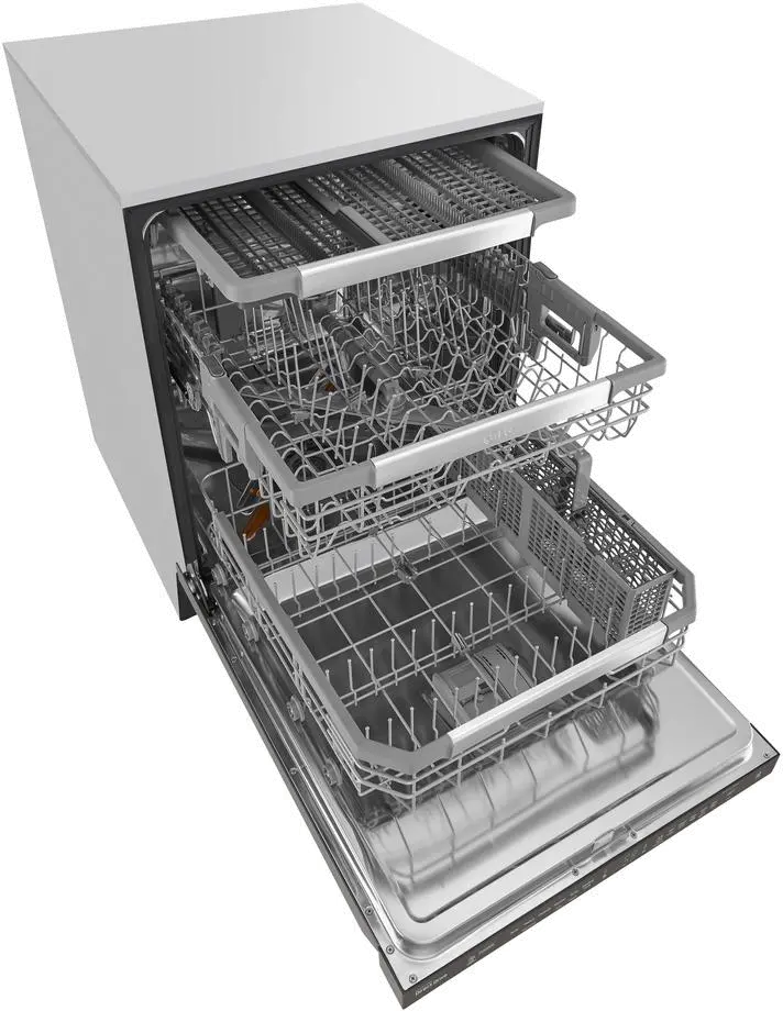 LDP6797BD LG Dishwasher with Third Rack - Black Stainless Steel-3