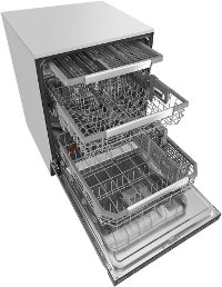 LDP6797BD LG Dishwasher with Third Rack - Black Stainless Steel-3