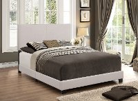 Contemporary Khaki Queen Upholstered Bed - Erin