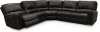 Dark Brown 5 Piece Power Reclining Sectional Sofa - Salinger