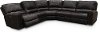 Dark Brown 5 Piece Power Reclining Sectional Sofa - Slinger