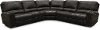 Charcoal Gray 5 Piece Leather-Match Power Reclining Sectional - Salinger-2