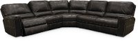 Charcoal Gray 5 Piece Power Reclining Sectional Sofa - Salinger