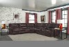 Clydesdale Dark Brown 6 Piece Power Reclining Sectional - Salinger-4