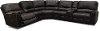 Dark Brown 6 Piece Power Reclining Sectional Sofa - Salinger-3