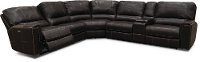 Dark Brown 6 Piece Power Reclining Sectional Sofa - Salinger-3