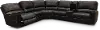 Slinger Dark Brown 6 Piece Power Reclining Sectional Sofa