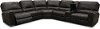 Charcoal Gray 6 Piece Power Reclining Sectional - Salinger-2