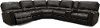 Charcoal Gray 6 Piece Power Reclining Sectional Sofa - Slinger