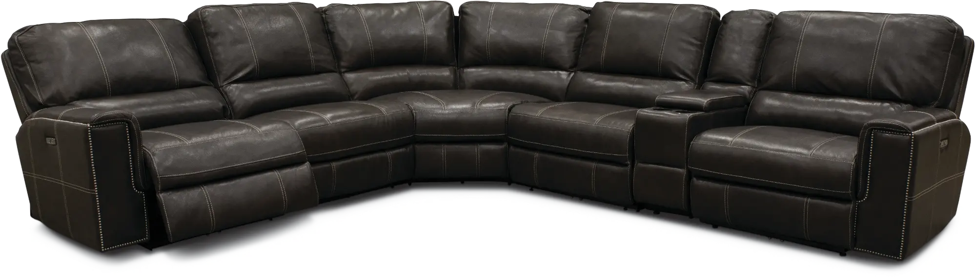 Slinger 6-Piece Curved Power Reclining Sectional-1