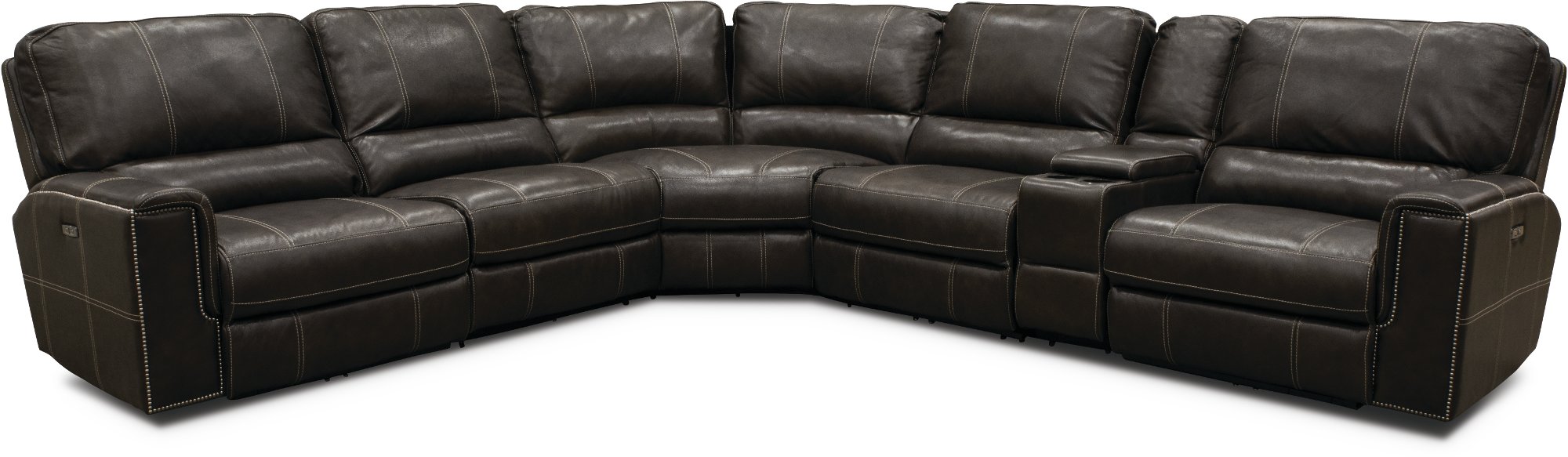 Slinger 6-Piece Curved Power Reclining Sectional-3