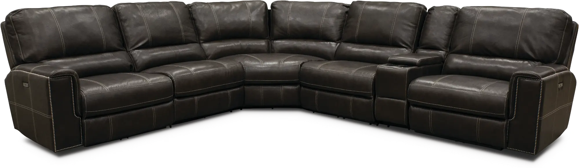 Slinger 6-Piece Curved Power Reclining Sectional-3