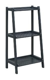 Graphite 3 Tier Wooden Ladder Shelf - Dunnsville