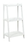 White 3 Tier Wooden Ladder Shelf - Dunnsville