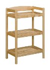 Adjustable Blonde Low Bookcase / Media Tower - Exmore