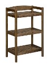 Adjustable Antique Chestnut Low Bookcase / Media Tower - Exmore