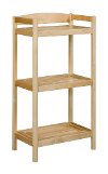 Adjustable Blonde Wooden Bookcase / Media Tower - Exmore