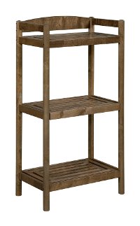 Adjustable Antique Chestnut Wooden Bookcase / Media Tower - Exmore