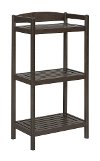 Adjustable Espresso Wooden Bookcase / Media Tower - Exmore