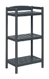 Adjustable Graphite Wooden Bookcase / Media Tower - Exmore