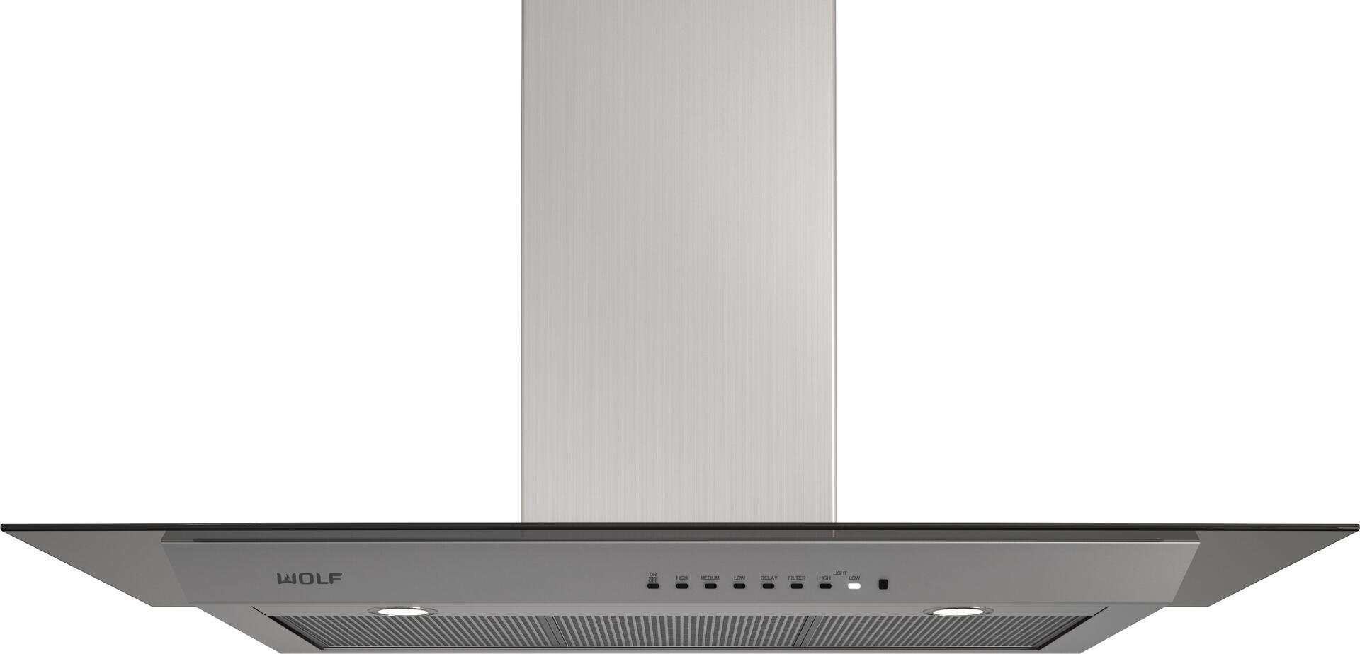 VW45G Wolf 45 Inch Cooktop Wall Hood - Stainless Steel, Glass-1