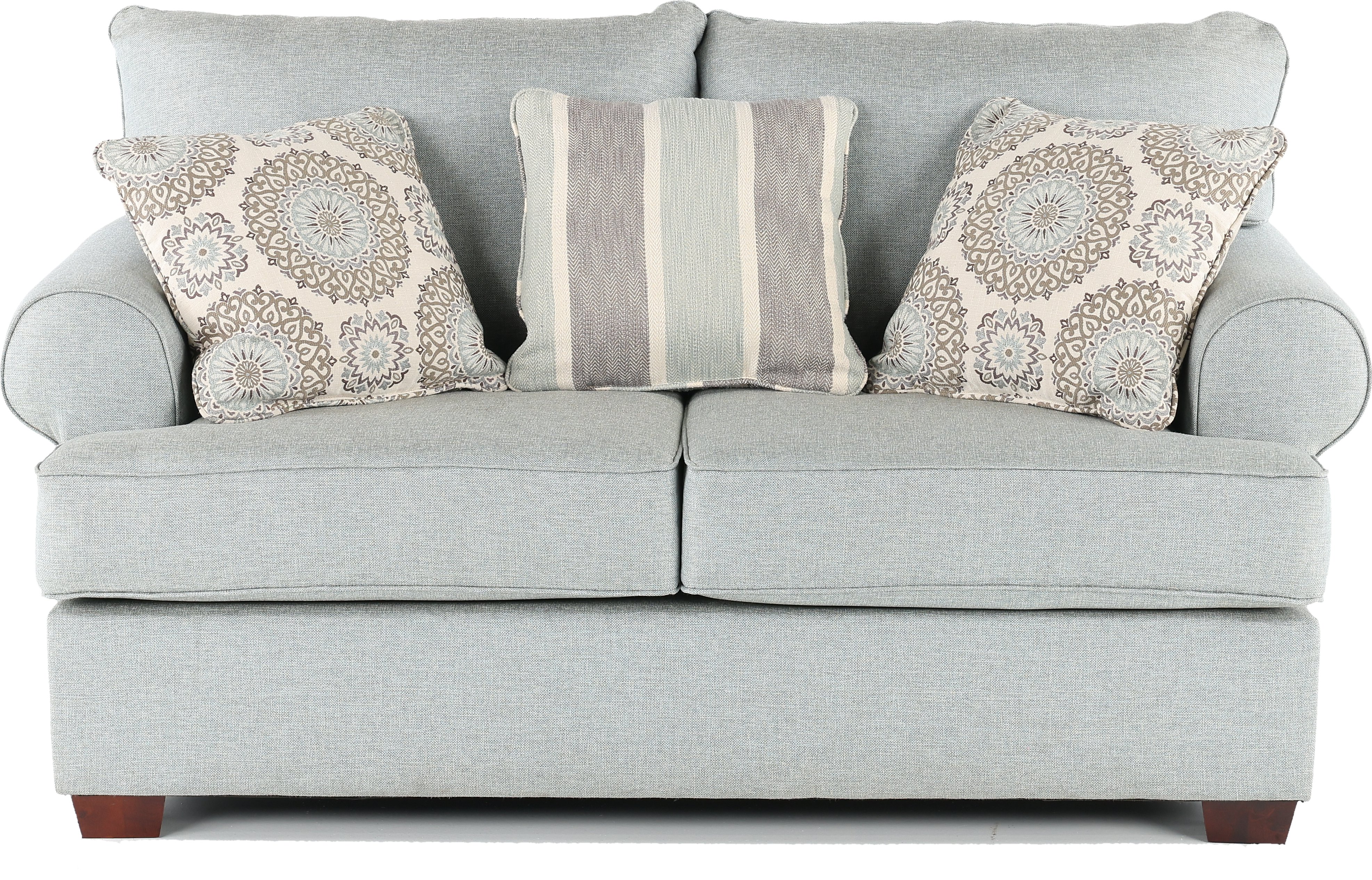 Alison Casual Classic Mist Green Loveseat-1