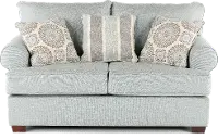 Alison Mist Blue-Gray Loveseat